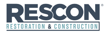 rescon restoration & construction logo
