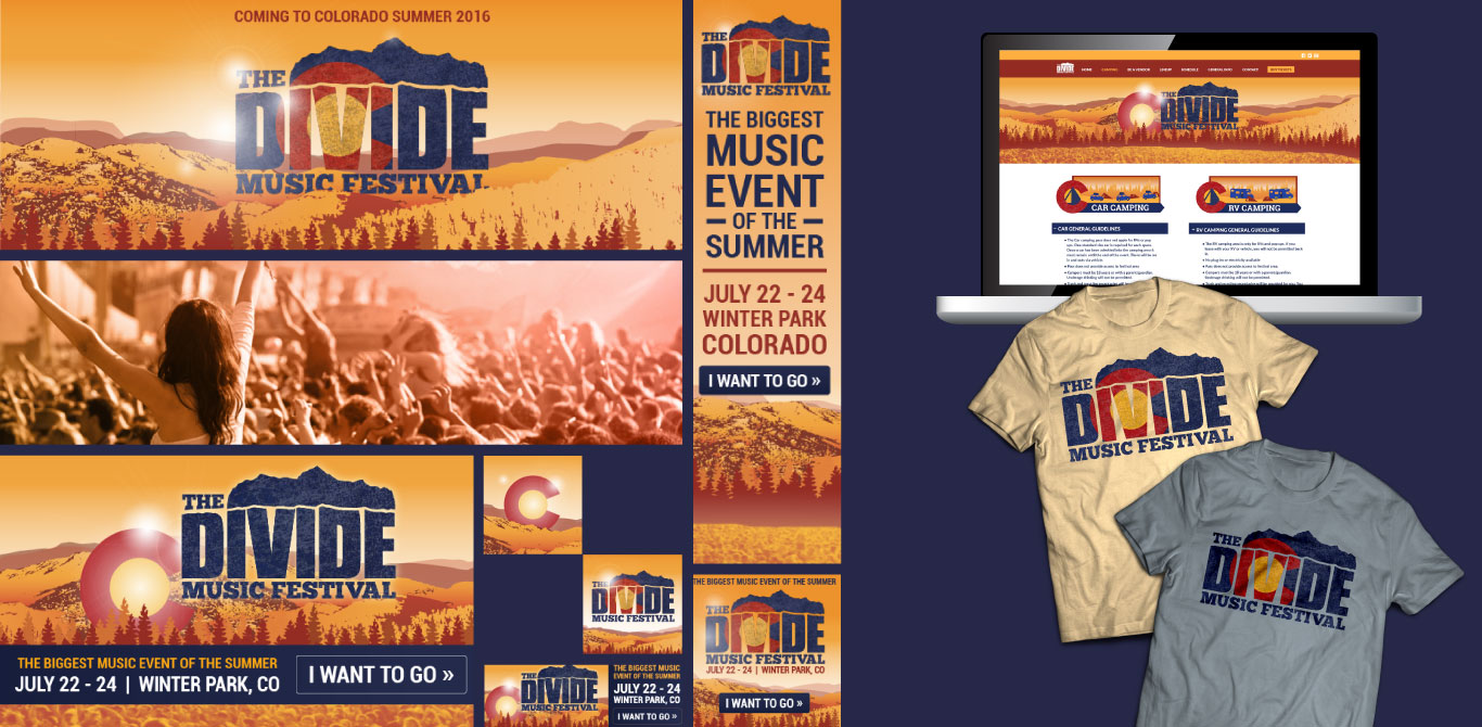 Event marketing example - The Divide Music Festival