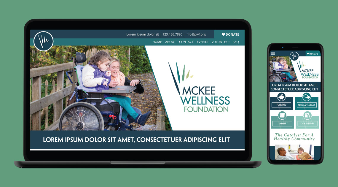 mckee wellness foundation web mockup