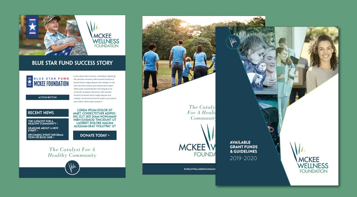 Graphic design example - McKee Wellness Foundation