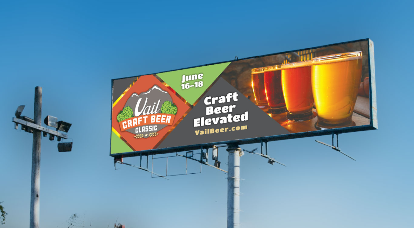 vail craft beer classic billboard design