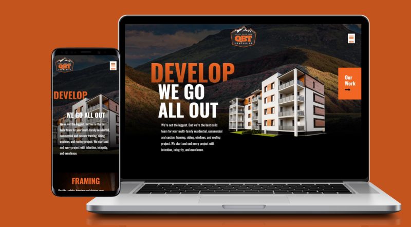 QBT home page web design