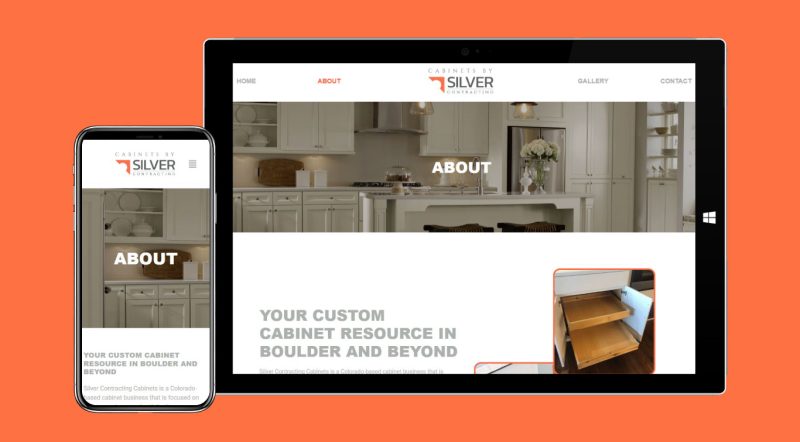 silver contracting web design about page