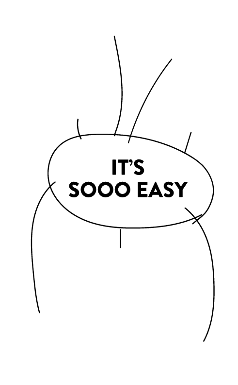 Mobile text explaining why shopify is so easy